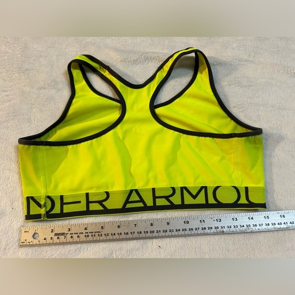 Neon Yellow Under Armour Sports Bra​ - Picture 2 of 2